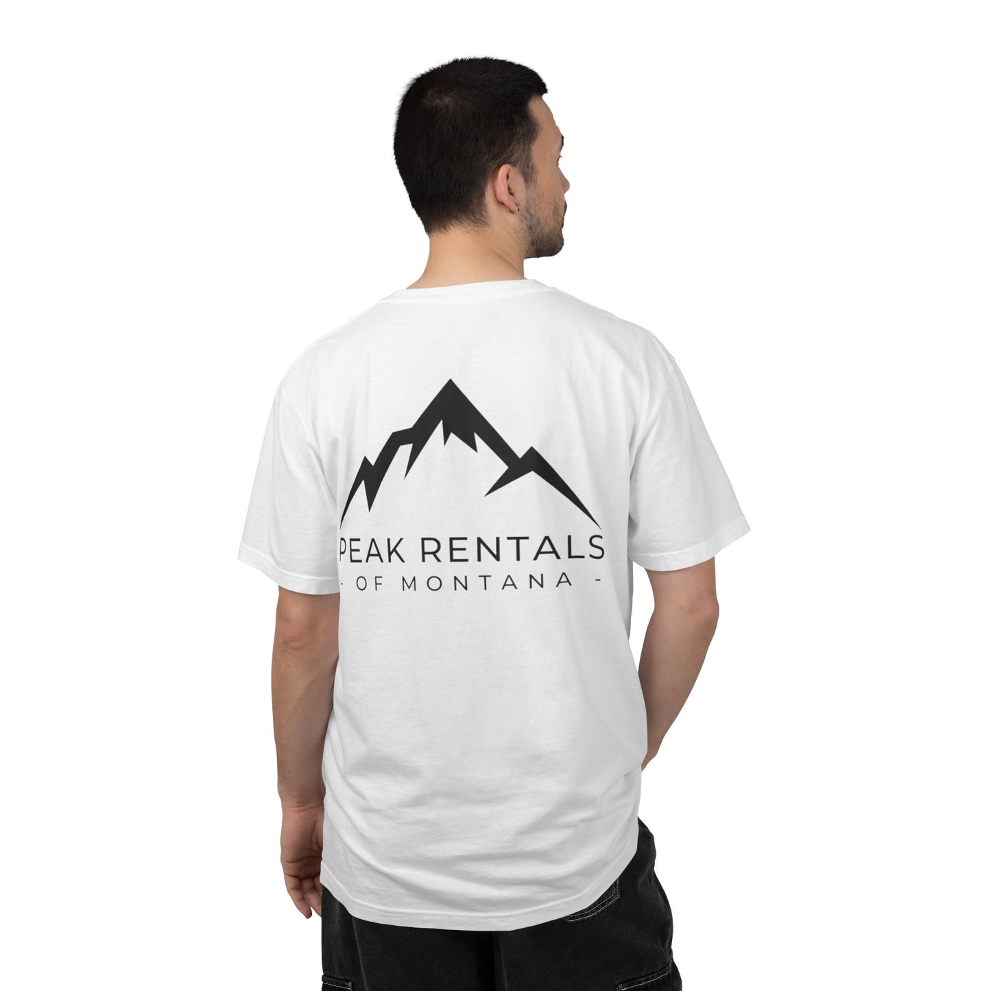 Peak Rentals T-Shirt — 'Peak Rentals of Montana' Mountain Logo Tee