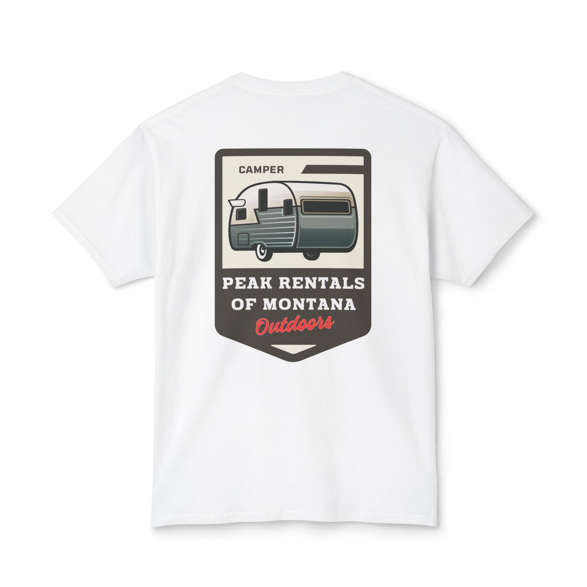 Camper Badge T-shirt – Peak Rentals of Montana Apparel