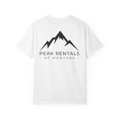 Peak Rentals T-Shirt — 'Peak Rentals of Montana' Mountain Logo Tee