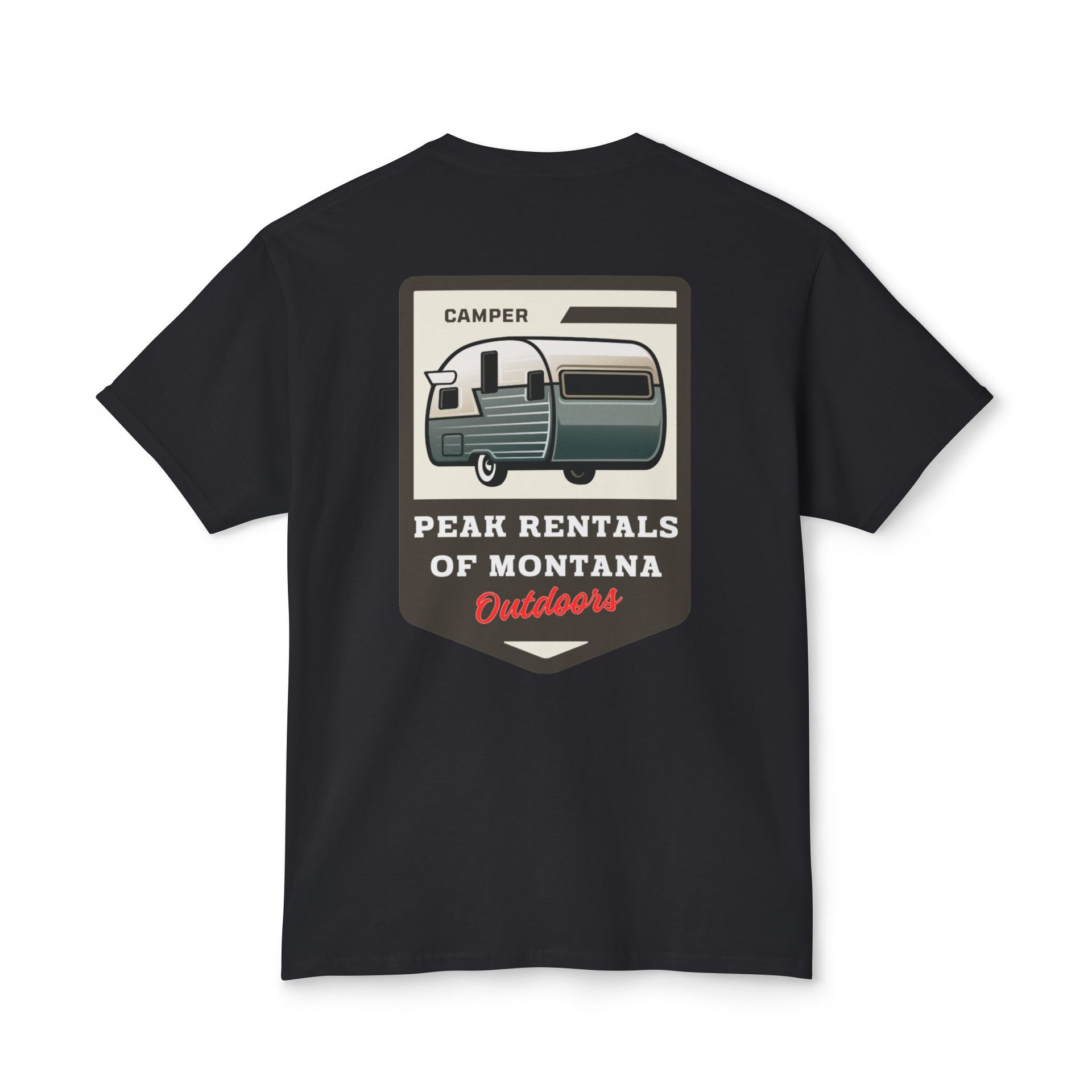 Camper Badge T-shirt – Peak Rentals of Montana Apparel